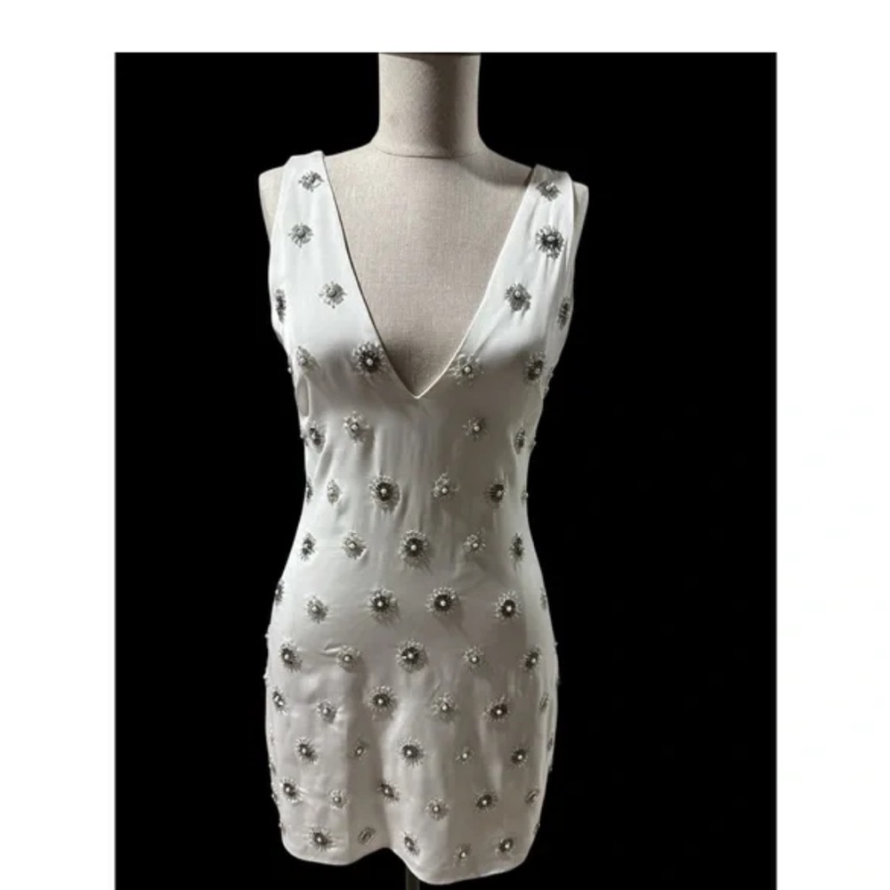 Ramy Brook Ivory Embellished Alexandria Dress